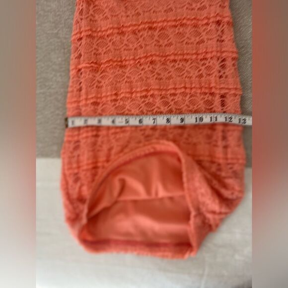 Peach Strapless Dress - Picture 3 of 3